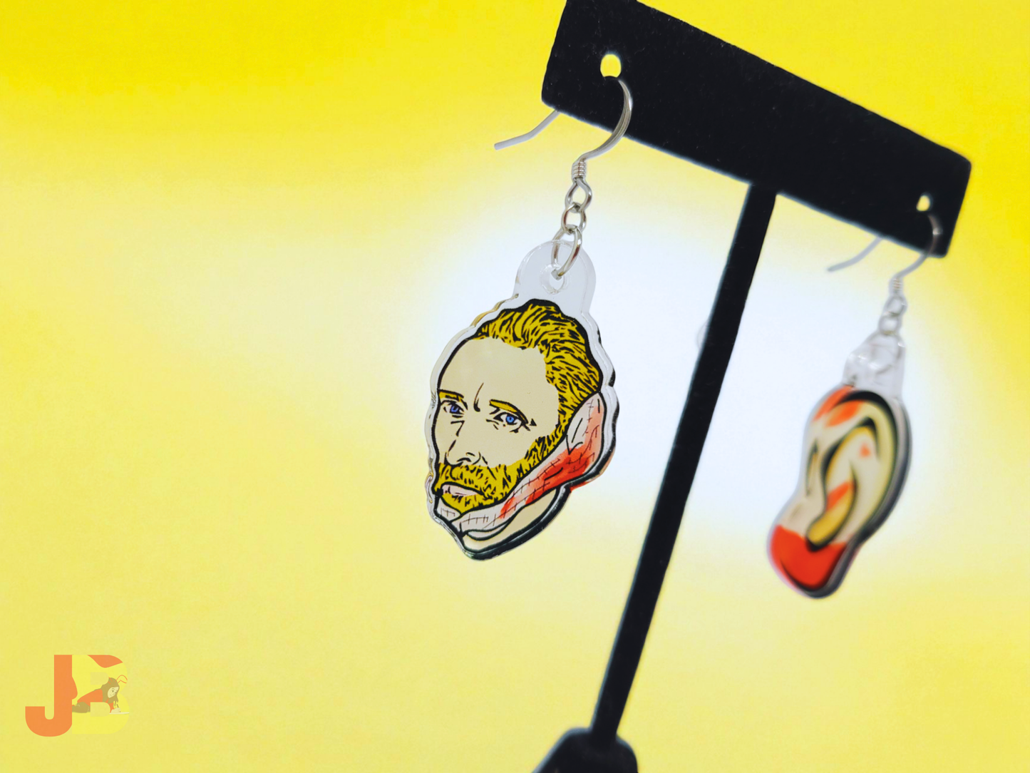 Van Gogh Missing Ear Acrylic Earrings