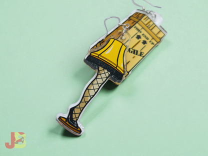Leg Lamp Acrylic Earrings