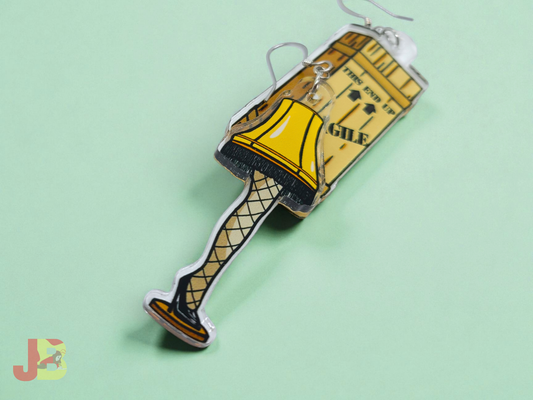 Leg Lamp Acrylic Earrings