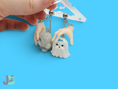 Dog Grabber Novelty Earrings