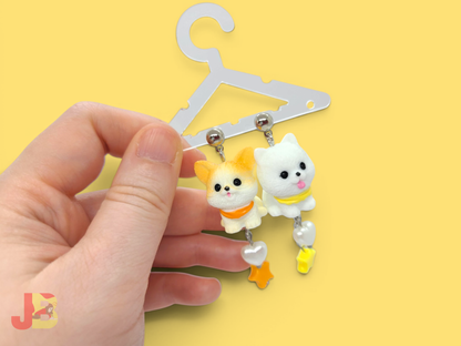 Mismatched Miniature Dog Earrings