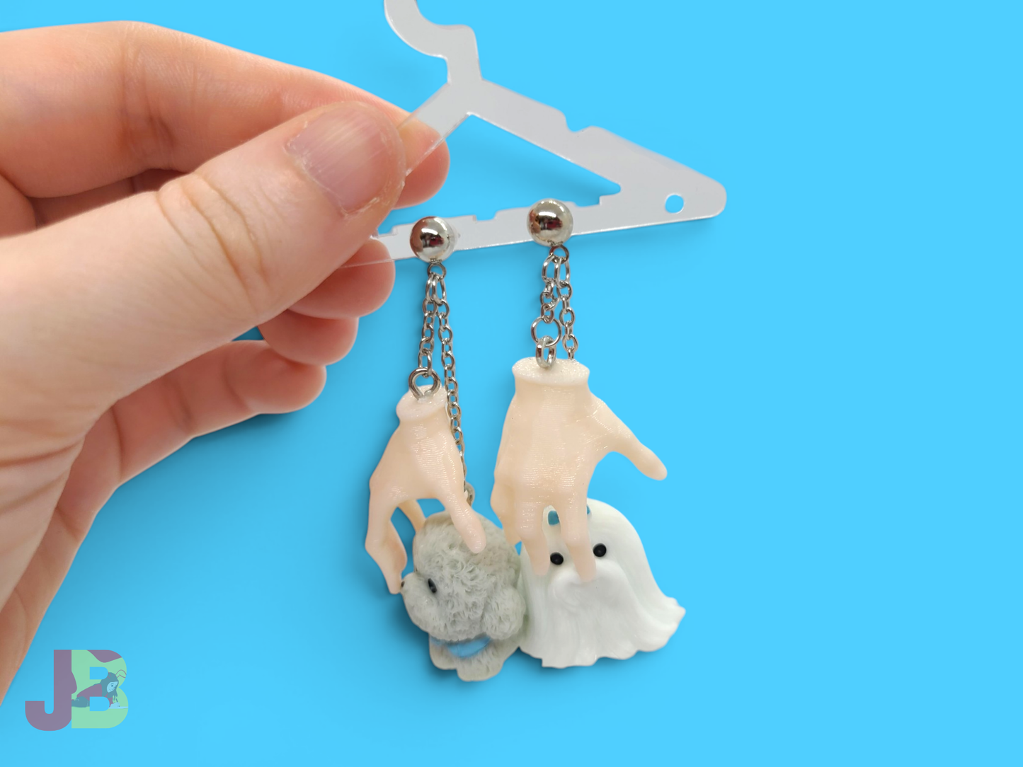 Dog Grabber Novelty Earrings