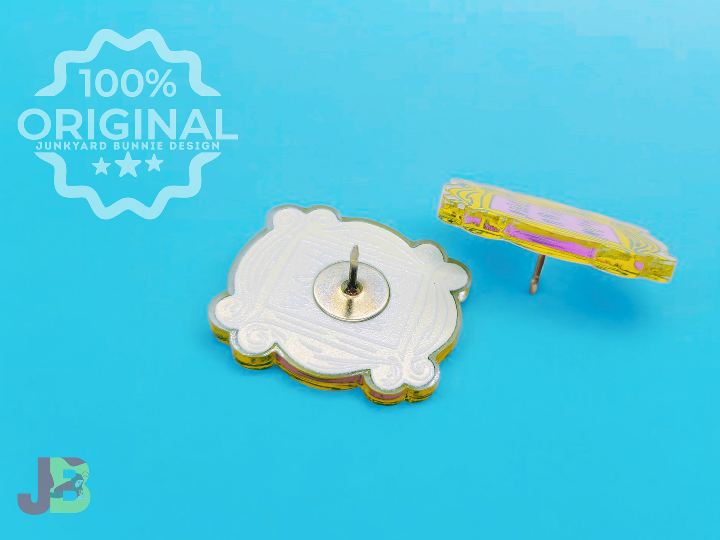 How You Doin' Picture Frame Peephole Acrylic Pin