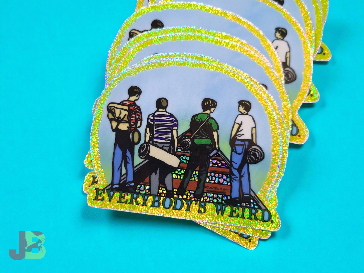Everybody's Weird Glitter Vinyl Stickers