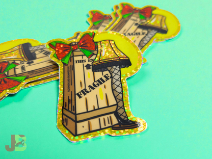Leg Lamp Glitter Vinyl Sticker