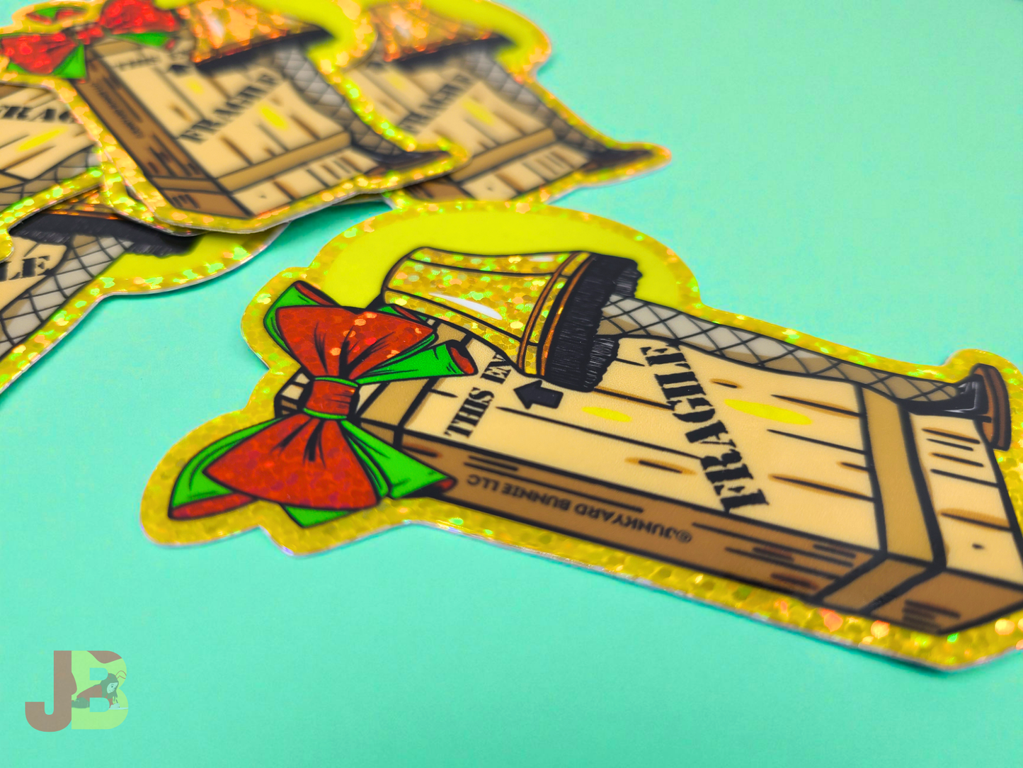 Leg Lamp Glitter Vinyl Sticker