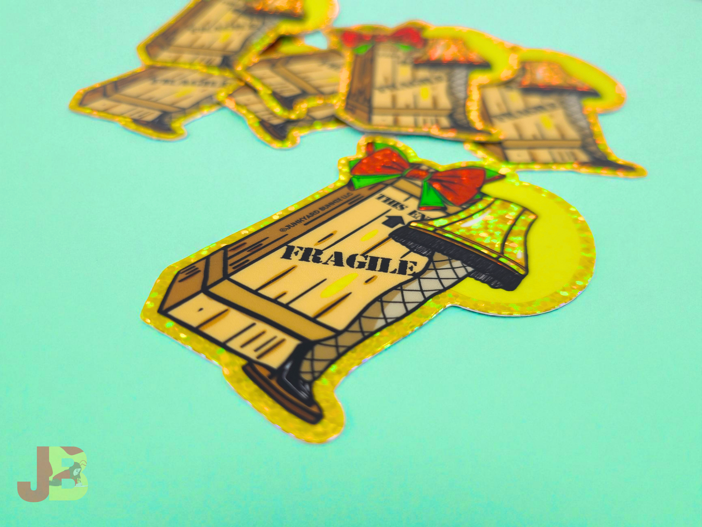 Leg Lamp Glitter Vinyl Sticker