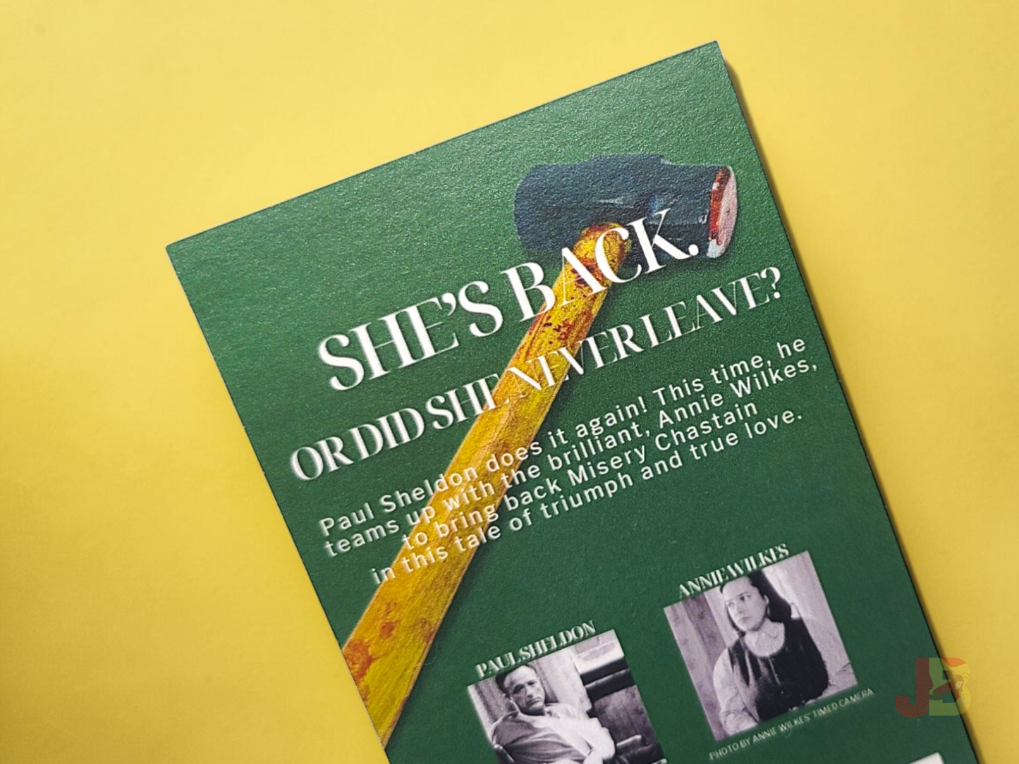 Misery's Return Novel Bookmark