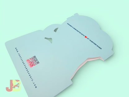 Retro Anthropomorphic Whale Greeting Card