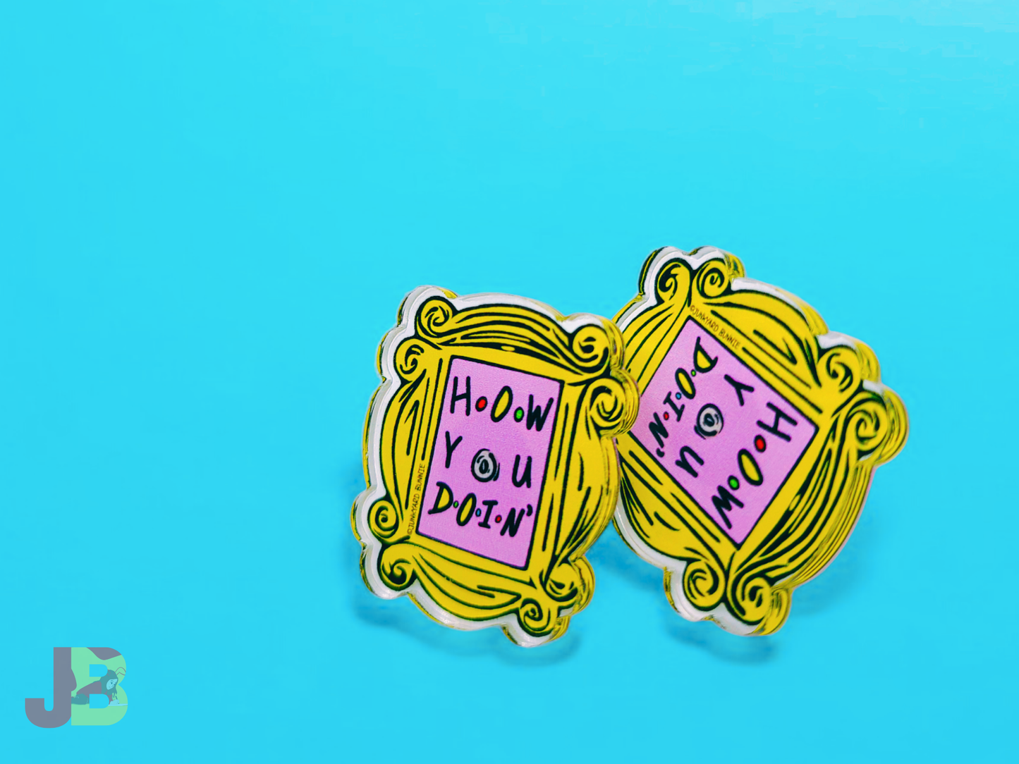 How You Doin' Picture Frame Peephole Acrylic Pin