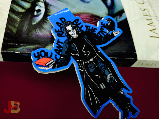 Crow "Can't Read All The Time" Magnetic Bookmark