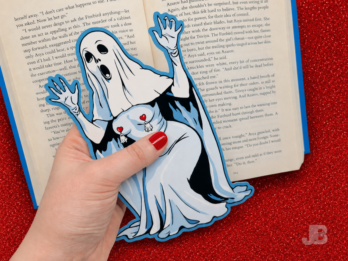 Spooky Ghost Die-Cut Bookmark