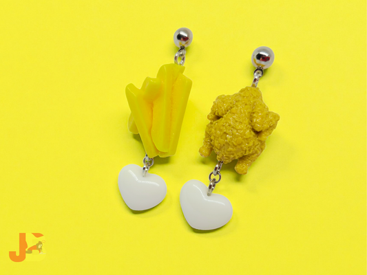 Fried Chicken & Fries Earrings
