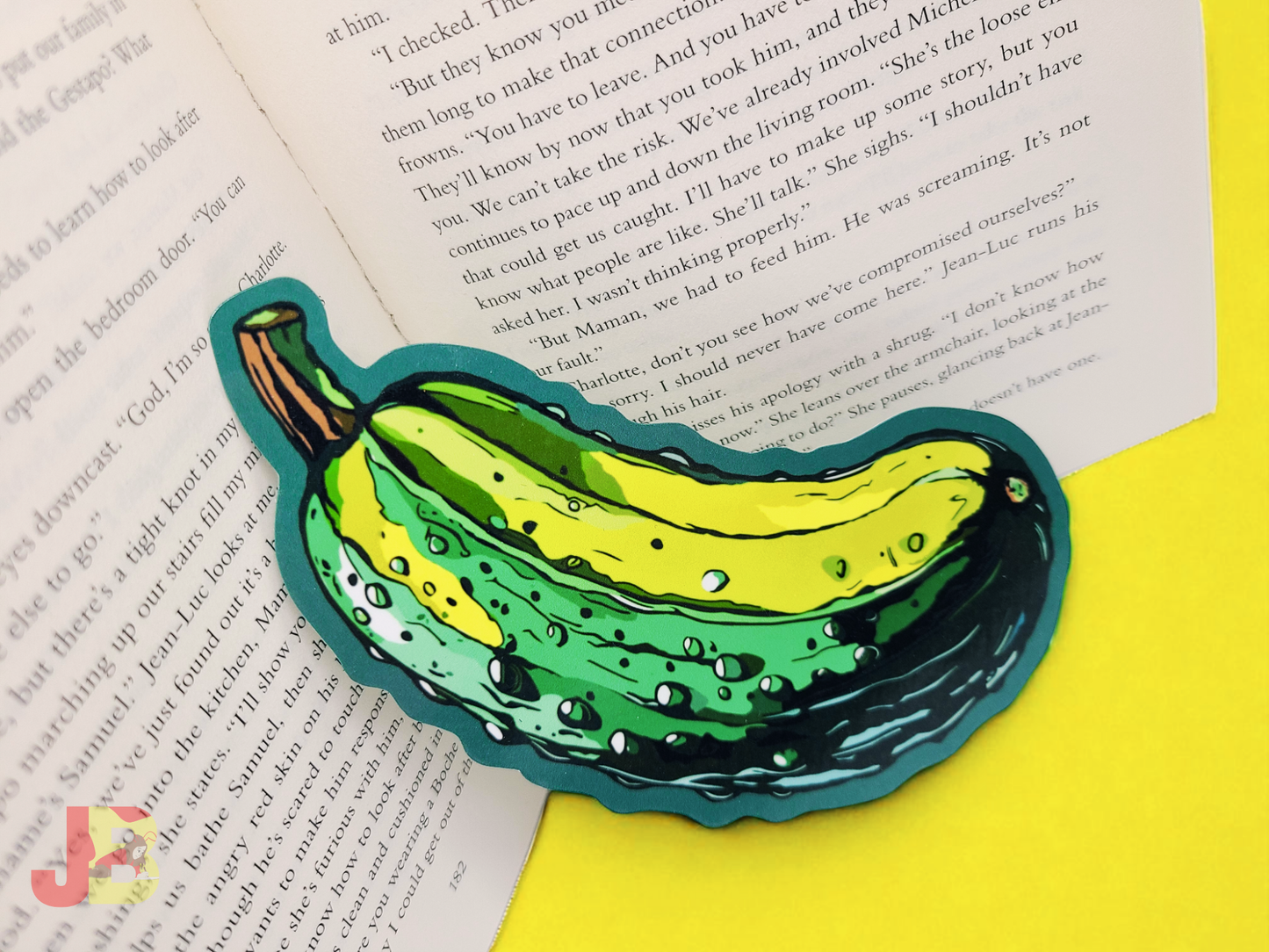 Dill-icious Pickle Bookmark