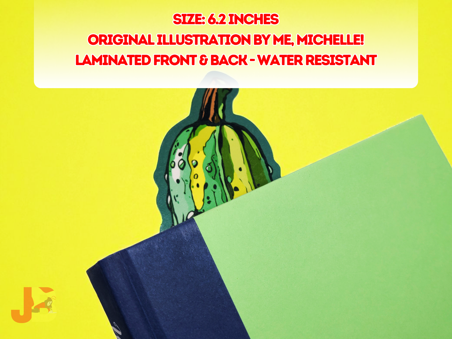Dill-icious Pickle Bookmark