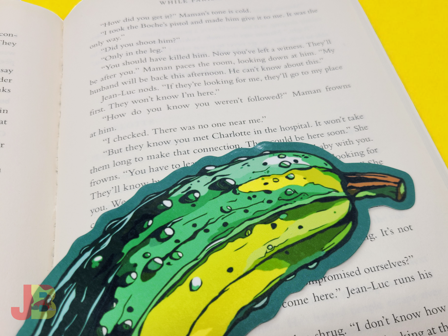 Dill-icious Pickle Bookmark