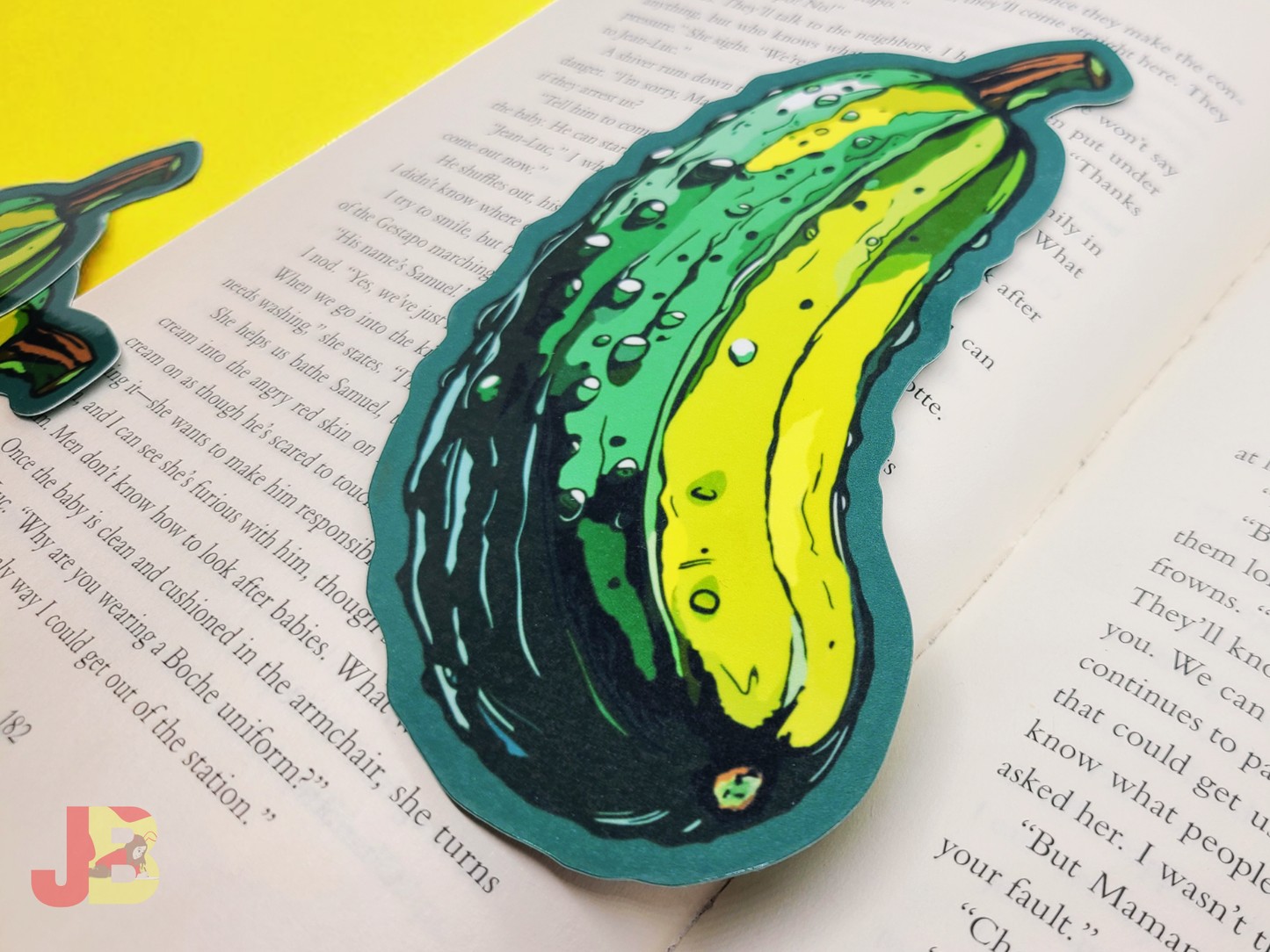 Dill-icious Pickle Bookmark
