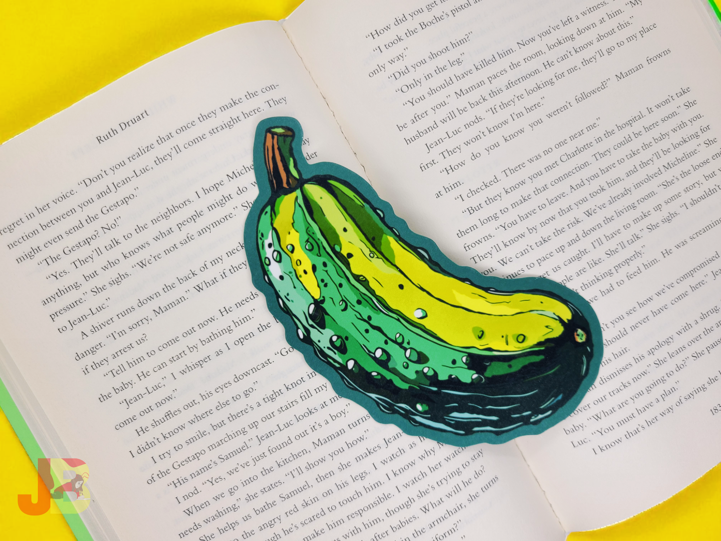 Dill-icious Pickle Bookmark