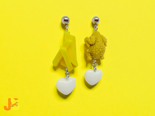 Fried Chicken & Fries Earrings
