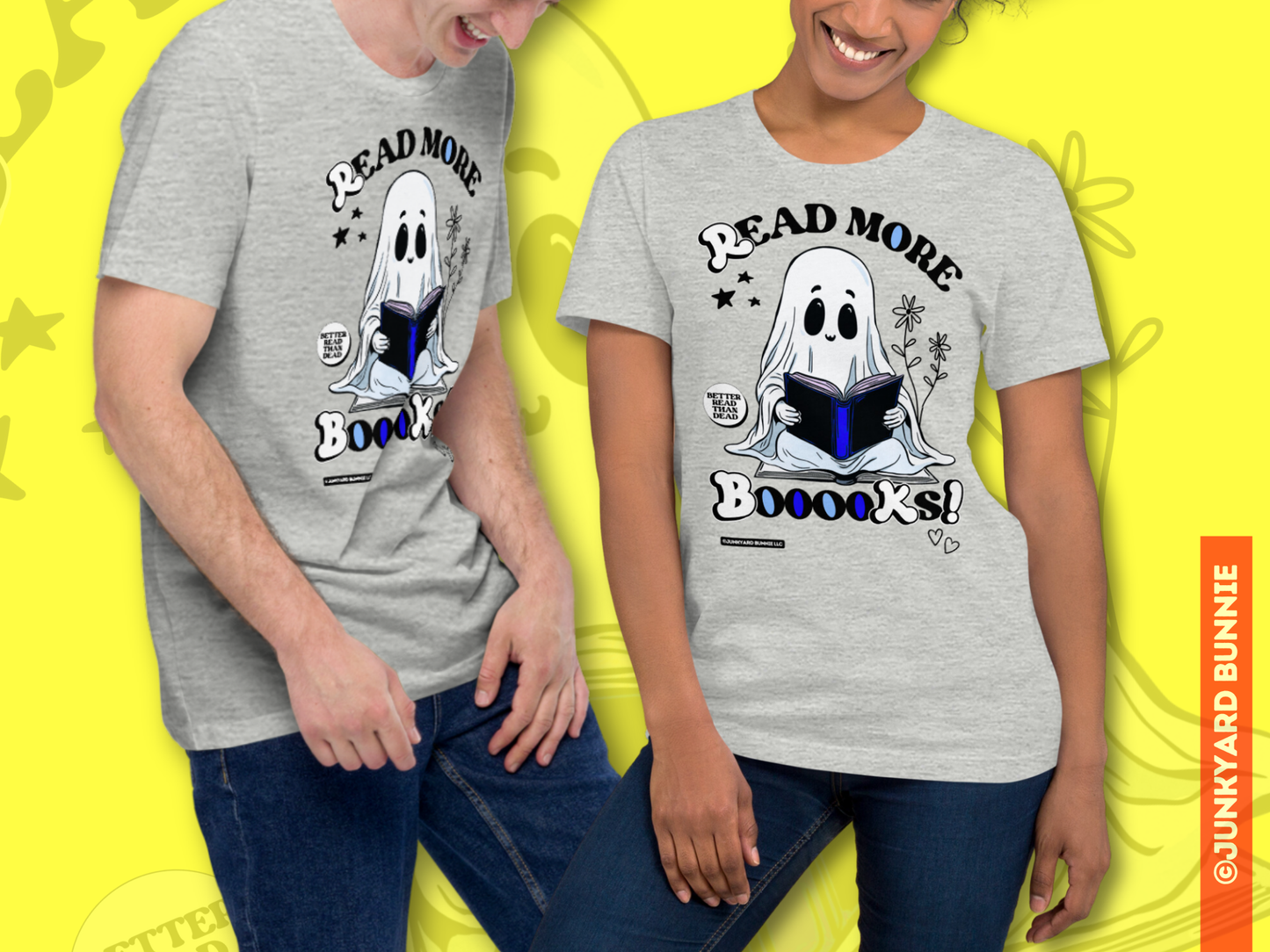 Bookish Ghost Spooky T-Shirt