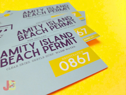 Amity Island Beach Permit Bookmark