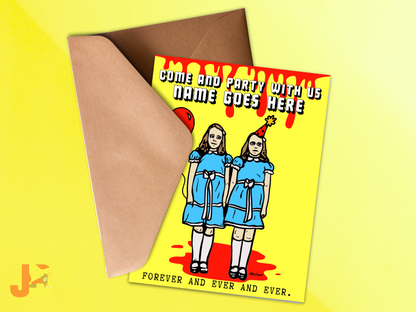 Come and Party With Us Birthday Card