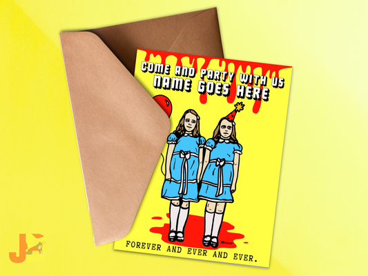 Come and Party With Us Birthday Card