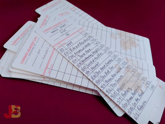 Vintage Library Card Book Tracker Bookmark