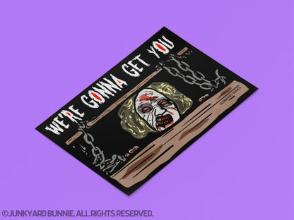 Cheryl Williams Horror Movie Wall Art Print