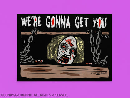 Cheryl Williams Horror Movie Wall Art Print