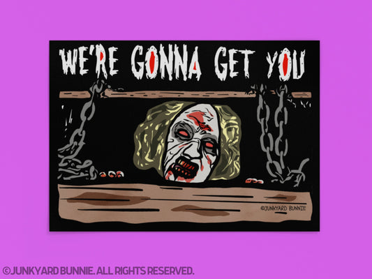 Cheryl Williams Horror Movie Wall Art Print