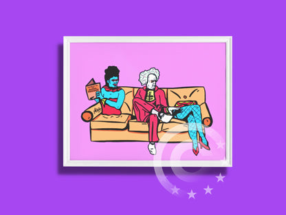 The Ghost with the Most Gothic Horror Art Print