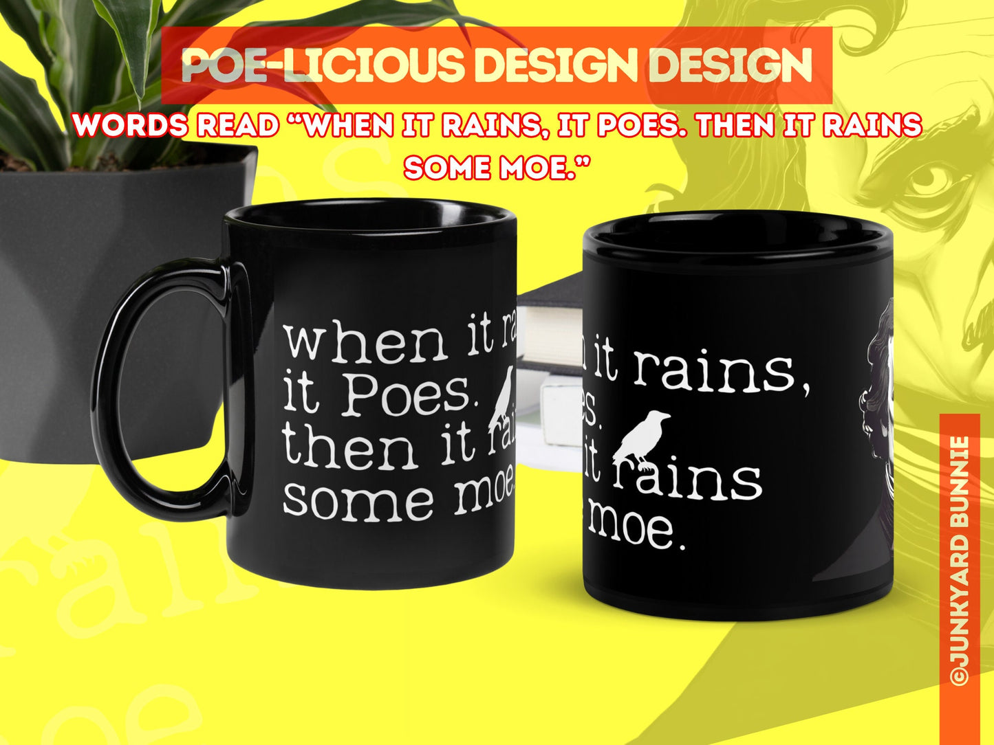 Edgar Allan Poe Literary Gothic Mug