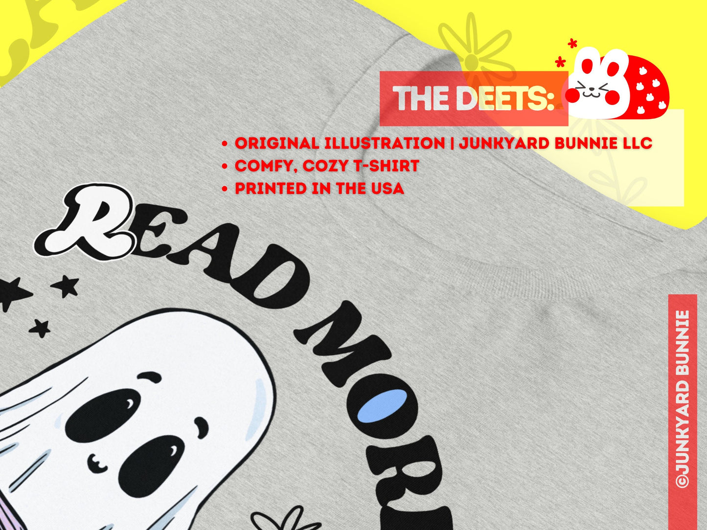 Bookish Ghost Spooky T-Shirt
