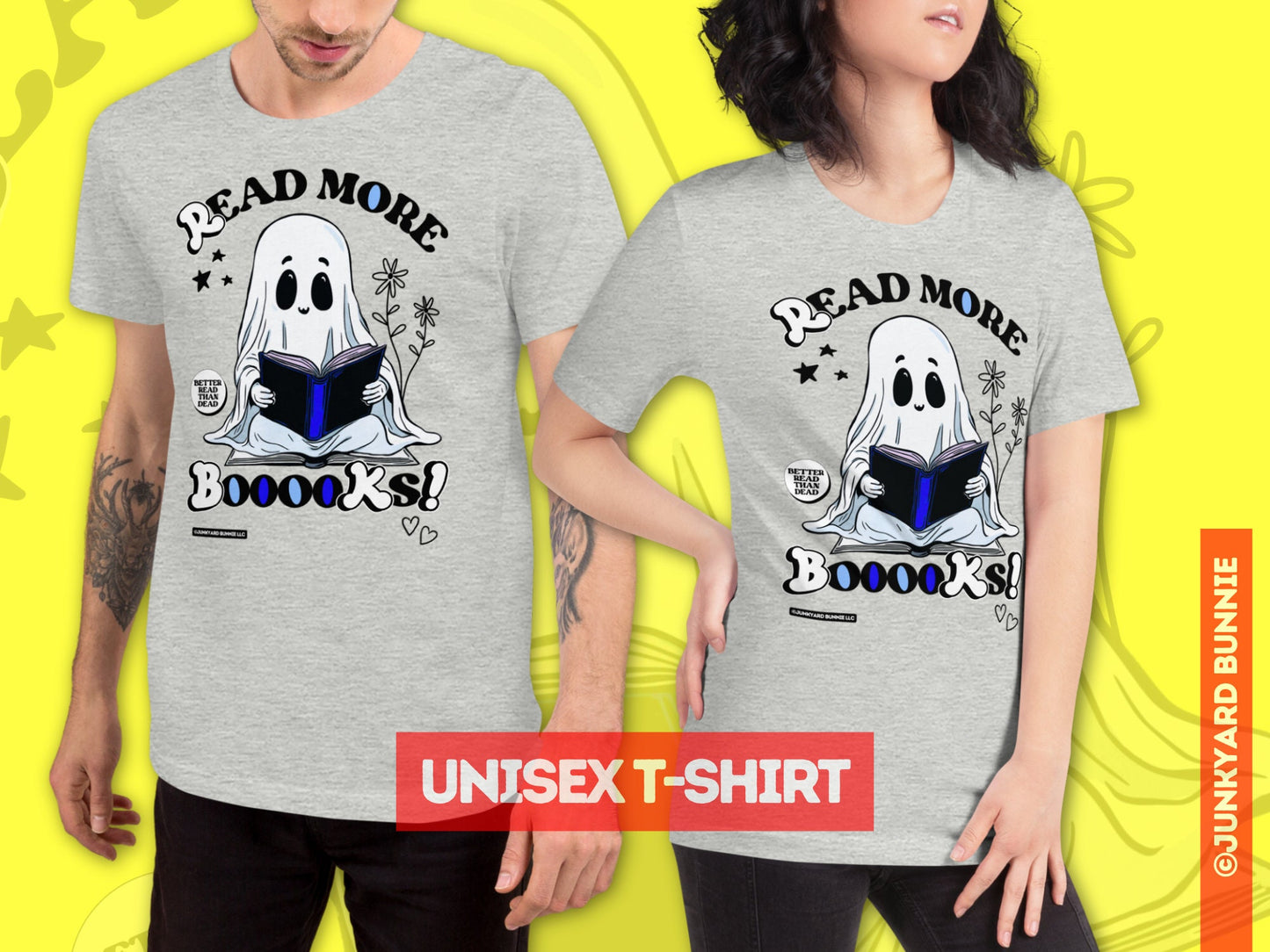 Bookish Ghost Spooky T-Shirt