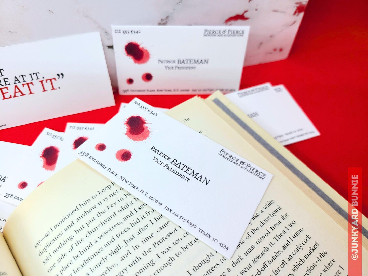 Patrick Bateman Business Card Bookmark