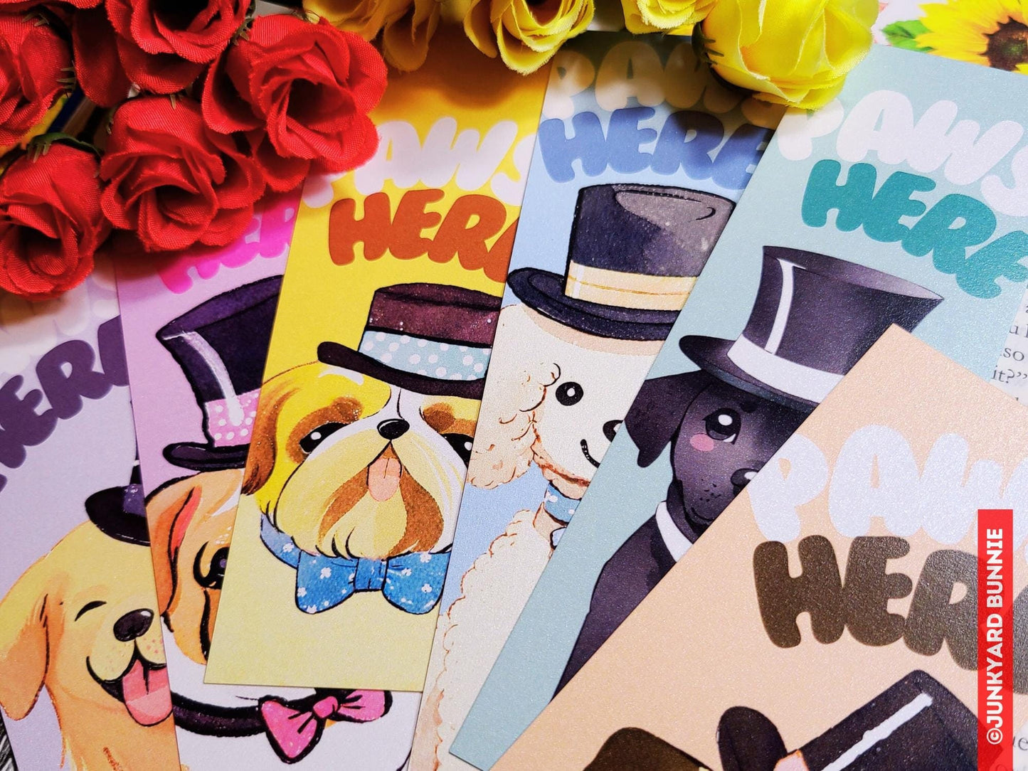 Cute Illustrated Dog Breed Bookmarks