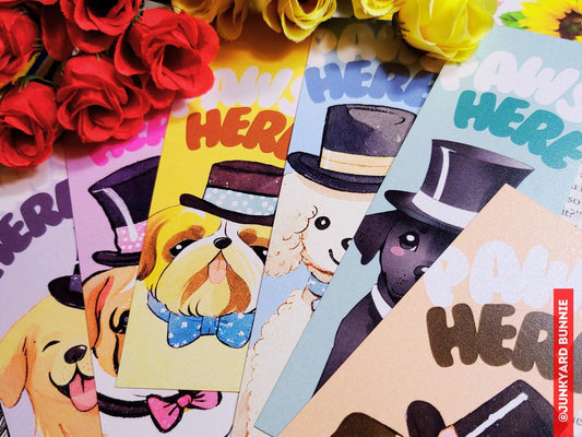 Cute Illustrated Dog Breed Bookmarks