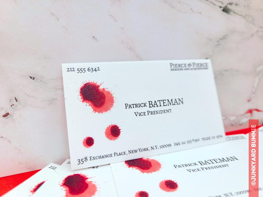 Patrick Bateman Business Card Bookmark