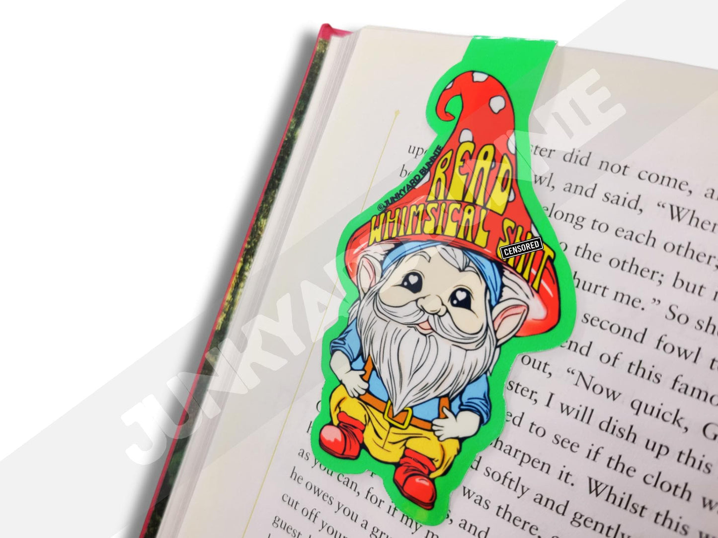 Whimsical Garden Gnome Magnetic Bookmark