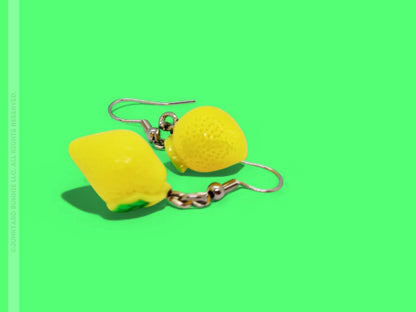 Cute Miniature Lemon Earrings