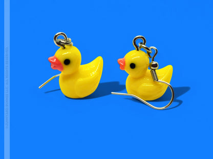Miniature Rubber Duck Earrings