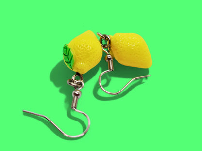 Cute Miniature Lemon Earrings