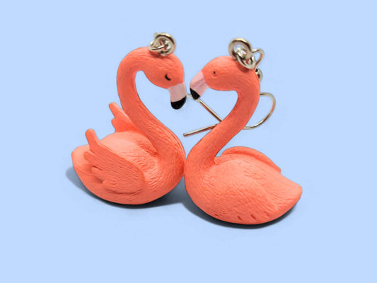 Pink Flamingo Dangle Earrings