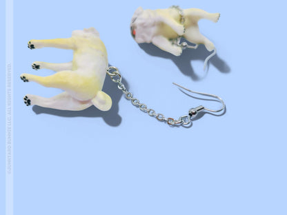 Cute Miniature Pug Earrings