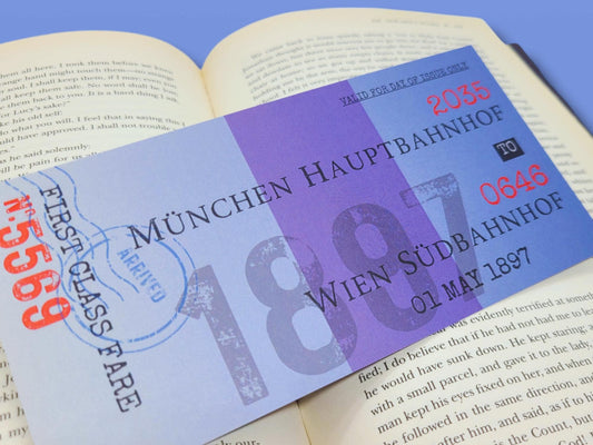 Dracula Jonathan Harker Train Ticket Bookmark