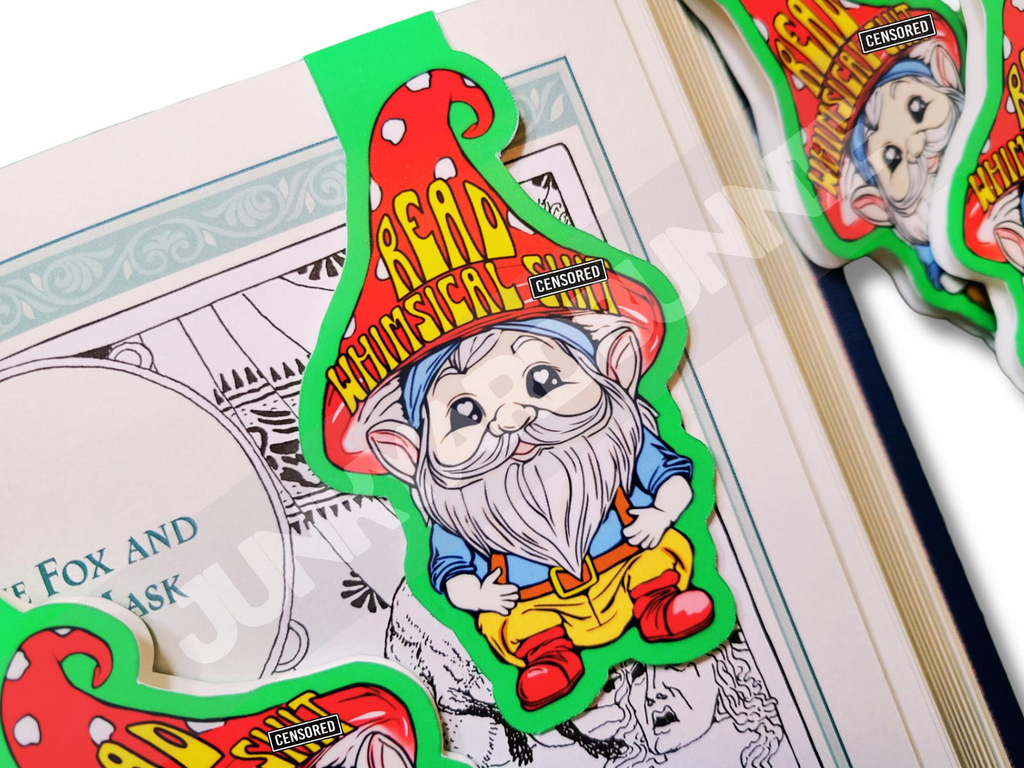 Whimsical Garden Gnome Magnetic Bookmark