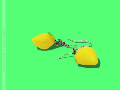Cute Miniature Lemon Earrings