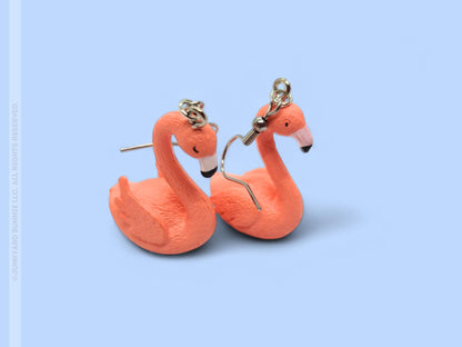 Pink Flamingo Dangle Earrings
