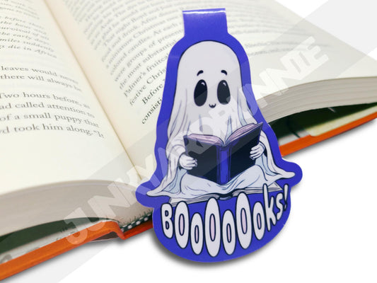 Spooky Bookish Ghost Magnetic Bookmark